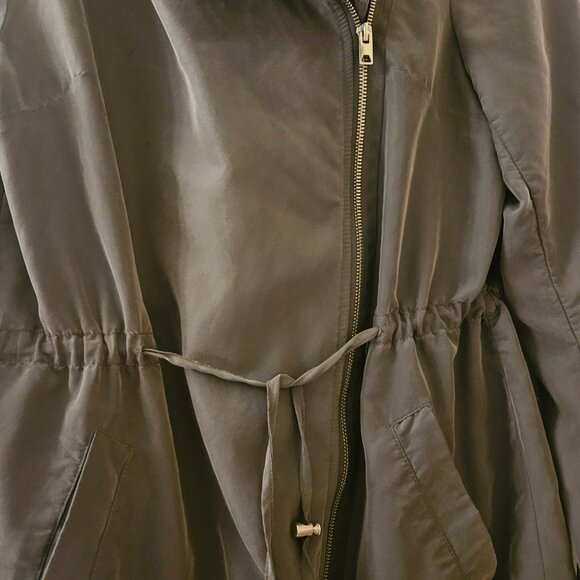 Divided H&M olive green oversized hooded Utility Gorpcore lightweight jacket 8 - Picture 6 of 14